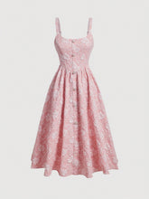 MOD Jacquard Button Front Cami Dress